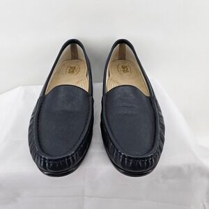 SAS Simplify Everyday Loafers Womens 11W Black Leather Slip On M9825262